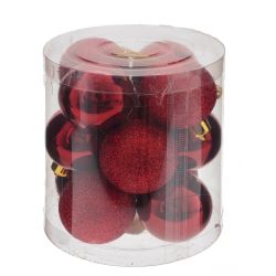 GAEM Набор из 12шт Украшение новогоднее "Шар", D 4 см, L10 W10 H10,5 см