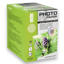 Бумага CACTUS CS-GA6200500 Фотобумага глянцевая, 100x150, 200 г / м2, 500 листов.