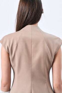 Костюм юбочный 1216 миндаль