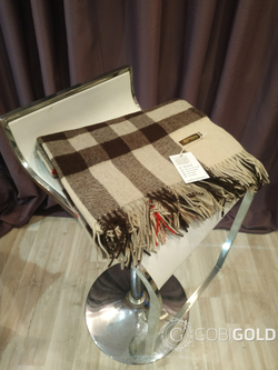 Плед из 100% шерсти ягненка 150x200 см. (MONGOLTEXTILE) - MT003