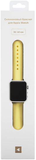 Ремешок moonfish для Apple Watch 38/40 мм, силикон, желтый