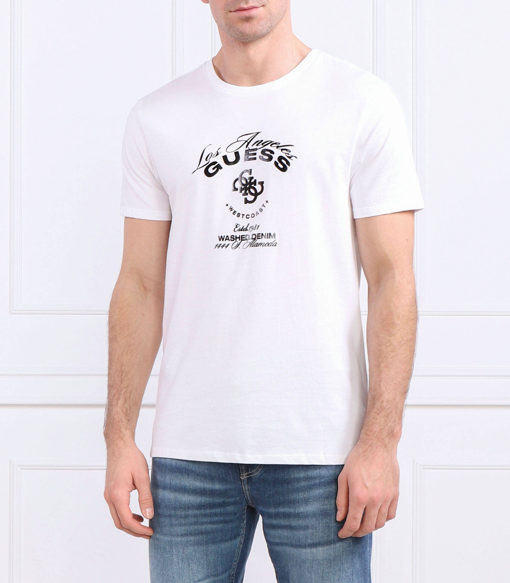 футболка westcoast GUESS - белый(M3RI69 KBDK0)