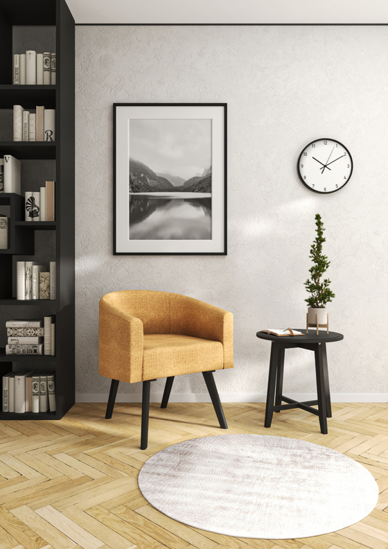 Стул кресло OMELO 1, цвет черное дерево + ткань №134