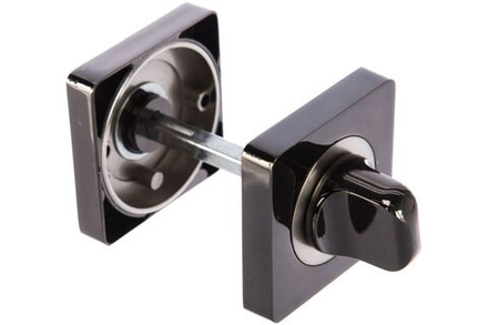 Завертка к ручкам PUERTO, НОВОЕ черн.ник/ник. мат КВ BK AL 02 BN/SN квадратная