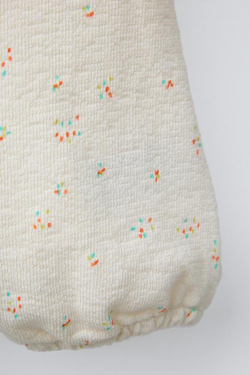 ZARA КОМБИНЕЗОН С ПРИНТОМ, ЭКРЮ