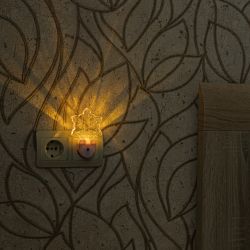 DTL-315 Цветок-White-Sensor Светильник-ночник. С фотосенсором день-ночь. Белый. ТМ Uniel