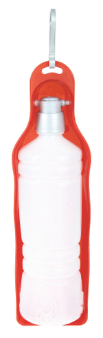 Поилка Trixie "Bottle with Bowl", дорожная, для собак, с диспенсером