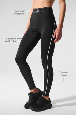 Alo yoga Леггинсы для костюма с высокой талией Airlift, черный