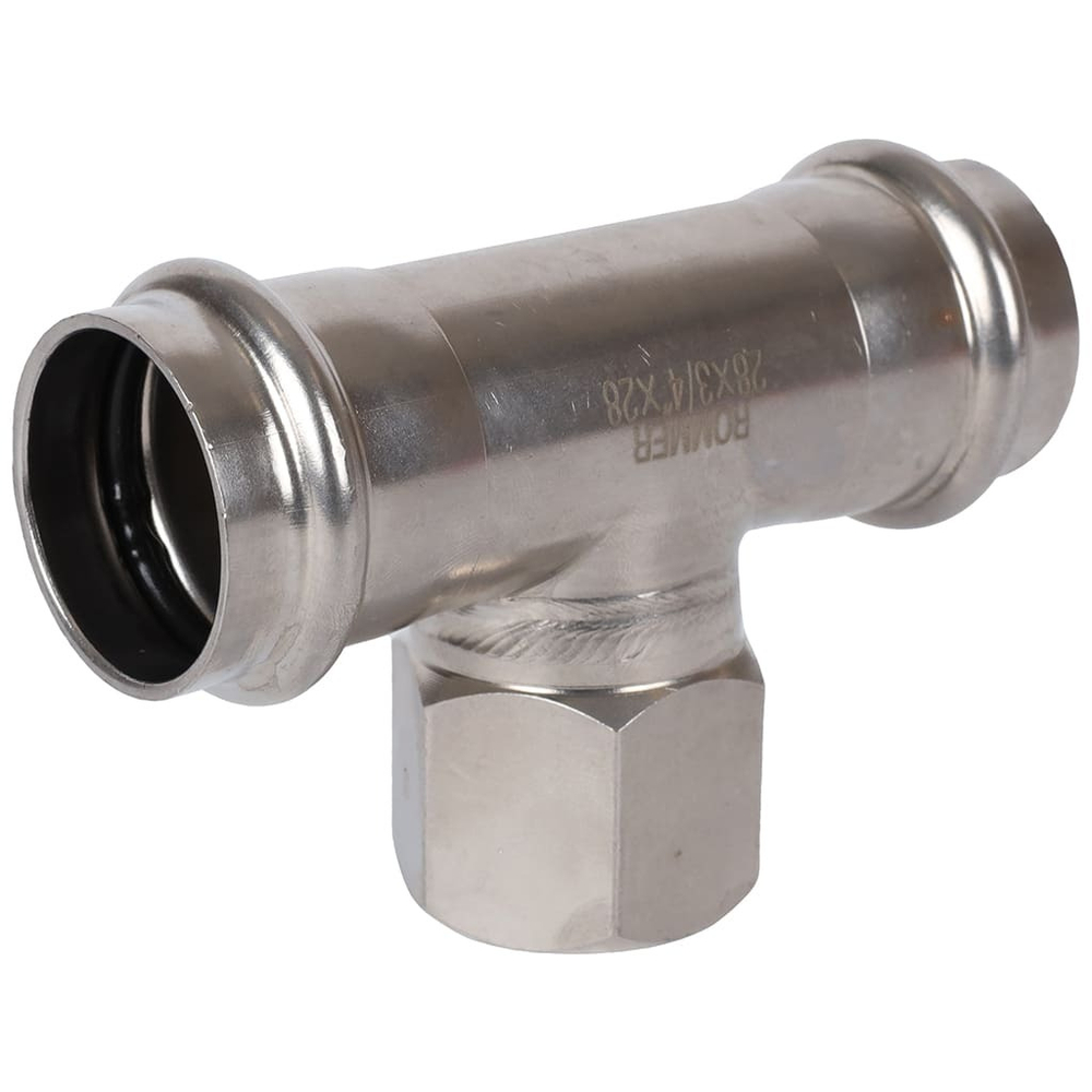 ROMMER Тройник с ВР 28x3/4" из нержавеющей стали прессовой