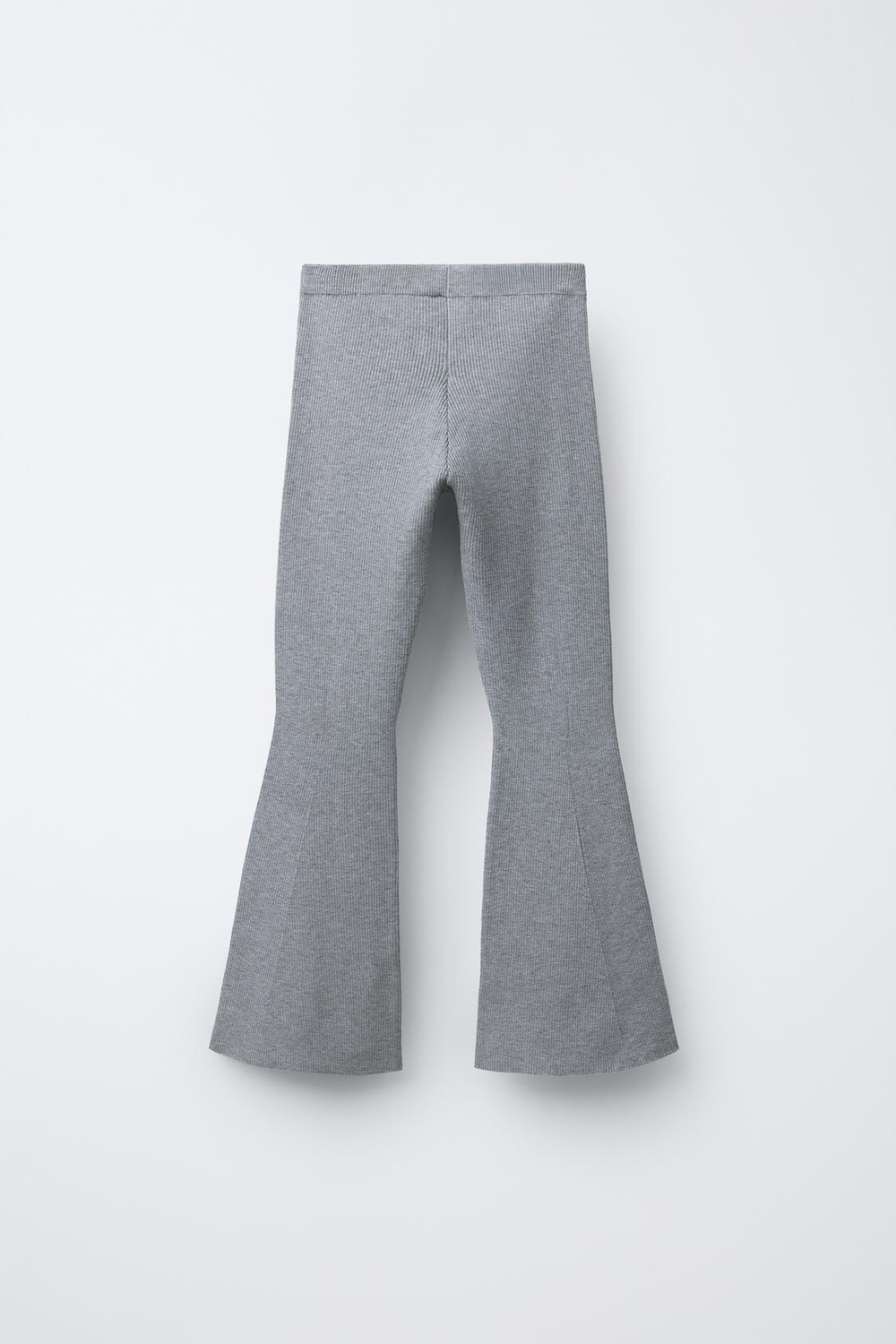 ZARA ЛЕГИНСЫ FLARE В РУБЧИК, СЕРЫЙ МЕЛАНЖ