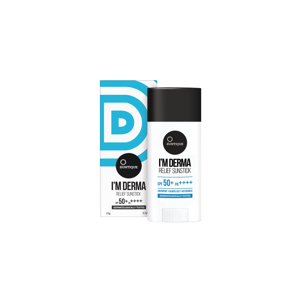 ЛЕГКИЙ СОЛНЦЕЗАЩИТНЫЙ СТИК SUNTIQUE I'M DERMA (SPF50+ ПА++++) 15 гр