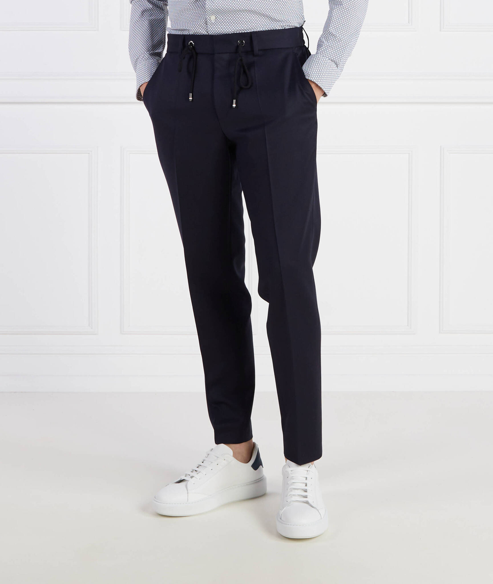 хлопковое штаны h-genius-ds-b1 BOSS BLACK - темно-синий(50469169)