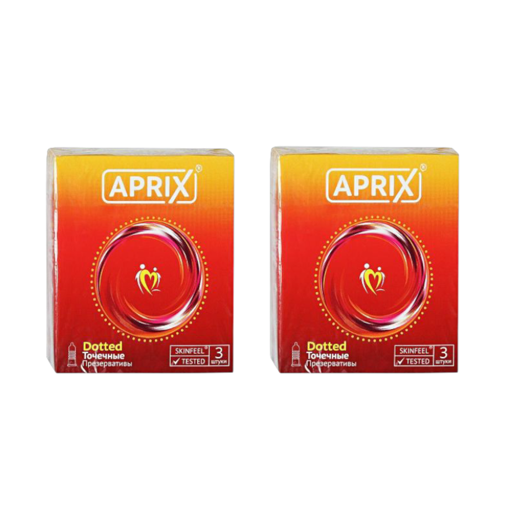 Презервативы APRIX Dotted точечные ( 2 упаковки по 3 шт. )