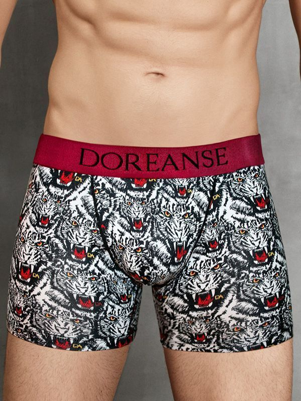 Мужские трусы-боксеры Doreanse Wild Tiger (Размер: L) (Цвет: черный)