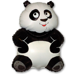 Шар (33""/84 см) Фигура, Большая панда, Белый, 1 шт. Г065