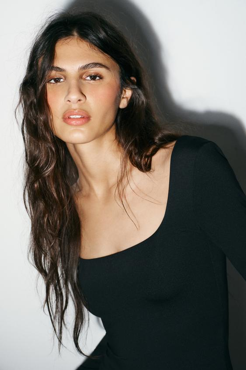 БОДИ С КВАДРАТНЫМ ВЫРЕЗОМ ИЗ ПОЛИАМИДА - ZARA