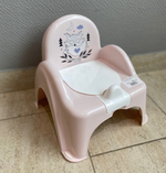 Горшок Стульчик  "Лисенок" (light pink-светло розовый)