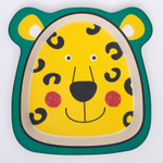 4298758 Тарелка 4-х секционная из бамбука, цвет МИКС