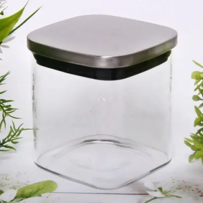 Банка стеклянная 450мл «Хай-Тек» с металлической крышкой