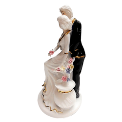 Двое влюбленных. Фарфор, кобальт, золочение. Литье, лепка. Италия. 2000-е гг.