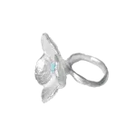 Кольцо Extra Big Blue Flower