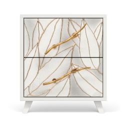 Тумба Арт Сканди с 2-мя ящиками Айс Амбер