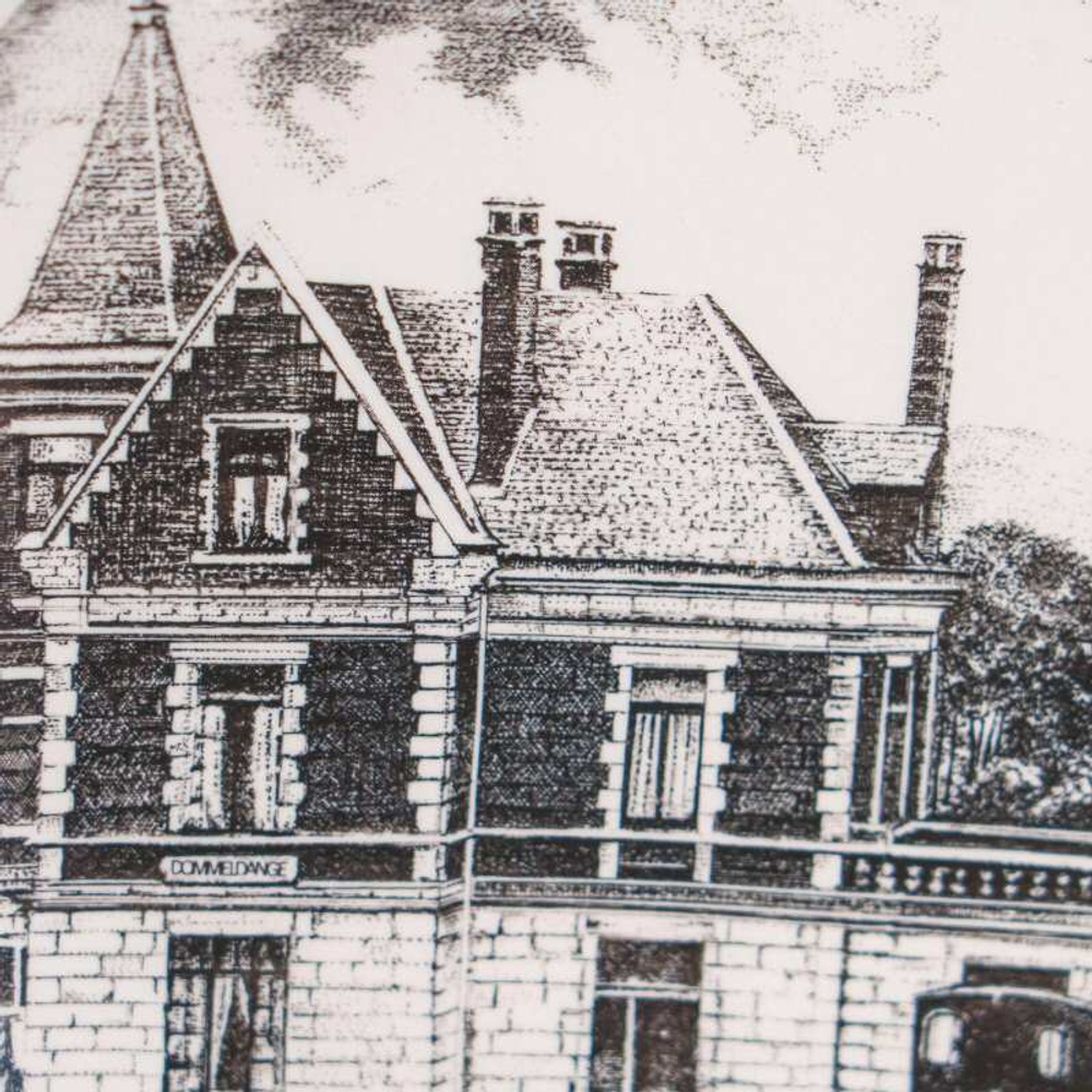 Декоративная тарелка «GARE DOMMELDANGE, 1884»