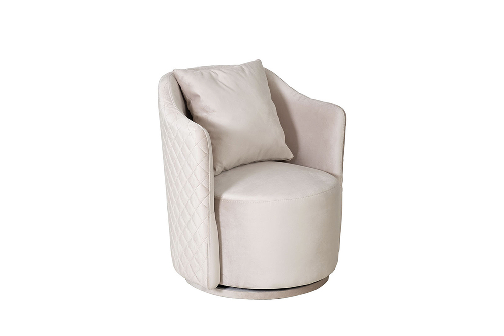 Кресло Verona Basic вращающееся велюр беж. Bel09 70*77*80см