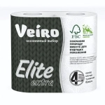 Бумага туалетная VEIRO Elite Extra 4 сл., 4 рул., белая