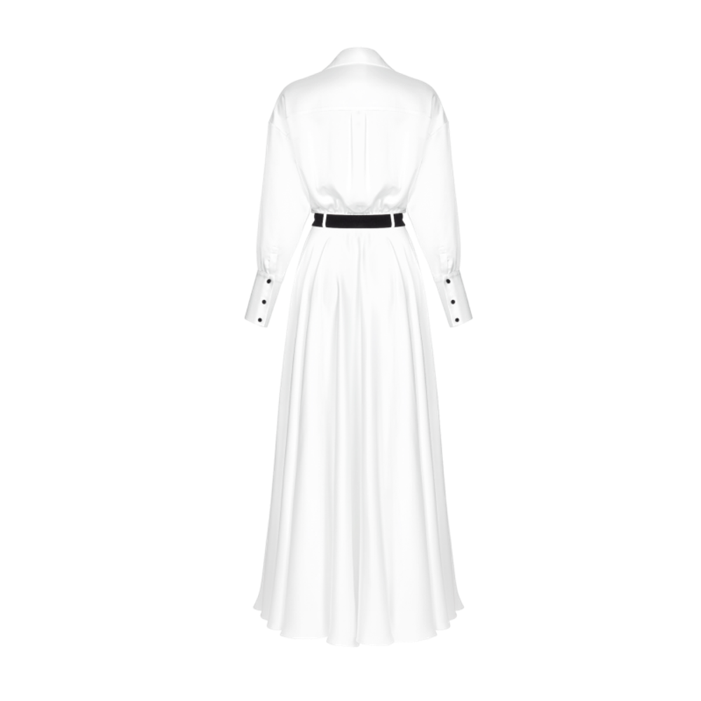 Платье-рубашка макси