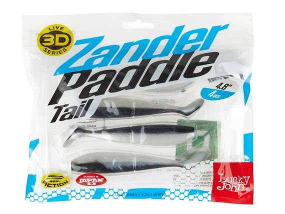 Виброхвосты LJ 3D Series Zander Paddle Tail 4.8in (12.00)/Z01 4шт.