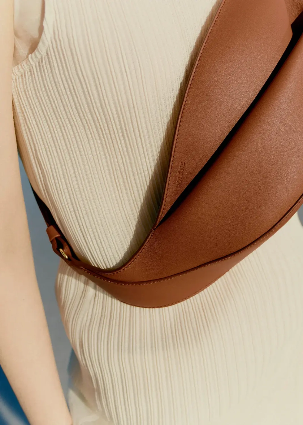 POLENE СУМКА NEYU, КОНЬЯЧНЫЙ