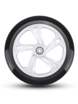 Колесо 200 мм белое (блистер, abec 9)