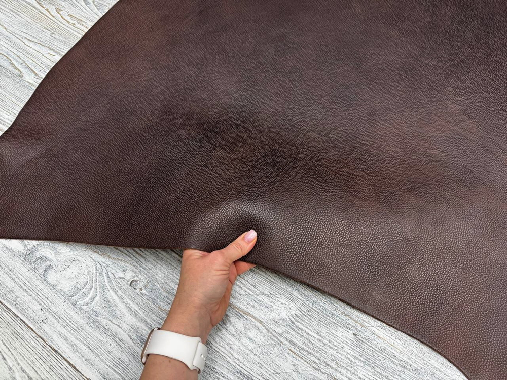 Vacchetta Grain Dark Brown (2,6-2,8 мм) цв. Коричневый, натуральная кожа