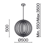 Подвесной светильник Maytoni Roots MOD197PL-01W1