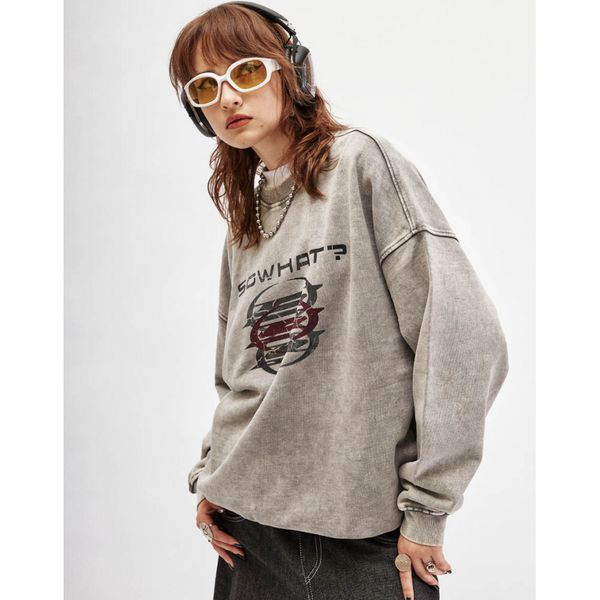 Толстовка из плотного хлопка OPM серая - фото 8