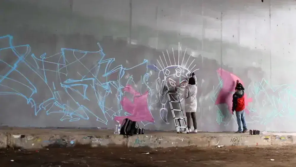 Аэрозольная краска для граффити в баллончике JIGGLE PRO суперматовая, 520 мл, SHARK / Акула