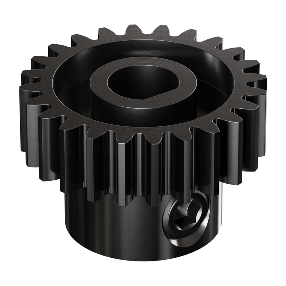2303 Series Steel, MOD 0.8 Pinion Gear (6mm D-Bore, 24 Tooth)