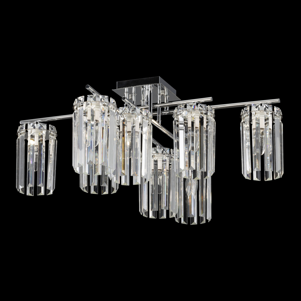 Citilux AXIS CL313281 Люстра хрустальная потолочная Хром