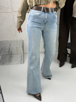 Брюки джинсовые женские артикул 8750 цвет "голубой"