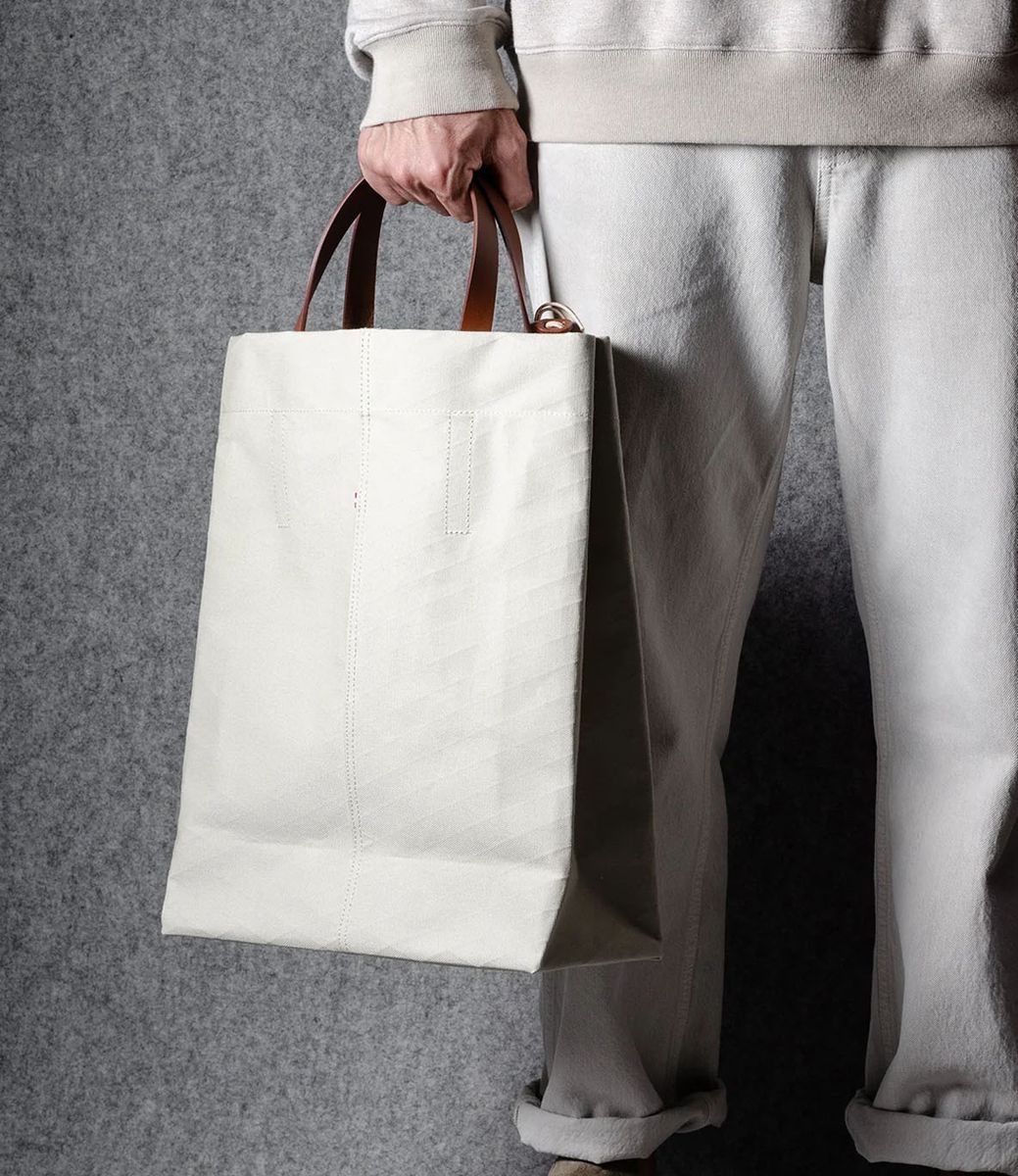 Hard Graft Keeper Tote Bag Natural — сумка-тоут из хлопка