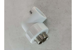 Колено комбинированный PPR нар. р. 32х1, белый, РТП (10803)