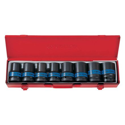 Цена на KING TONY (8408MP) Набор ударных торцевых головок 1", 6-гранные, тонкостенные, 17-41 мм, 8 предметов