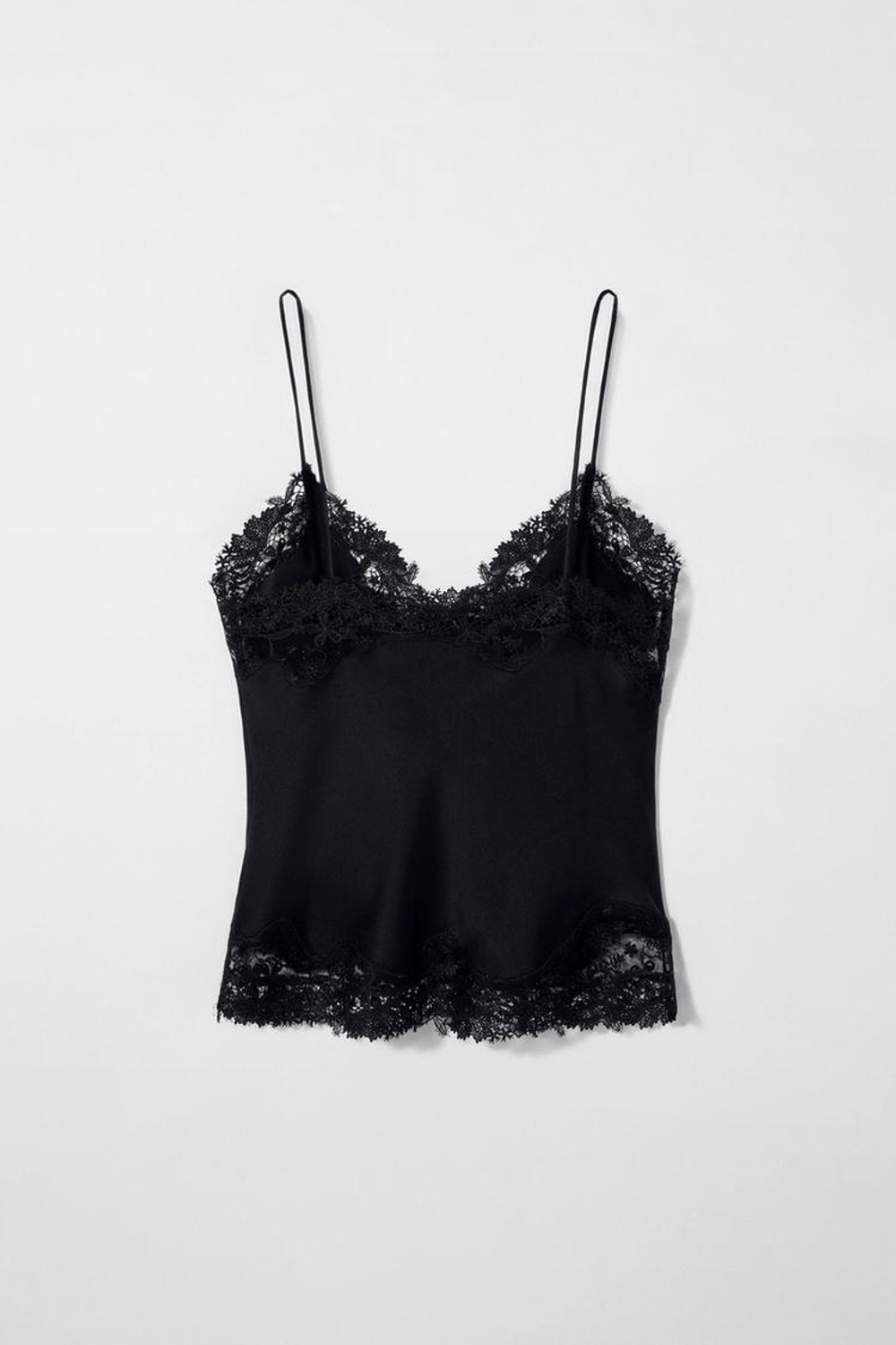 ZARA X KATE MOSS ШЕЛКОВЫЙ ТОП, ЧЕРНЫЙ