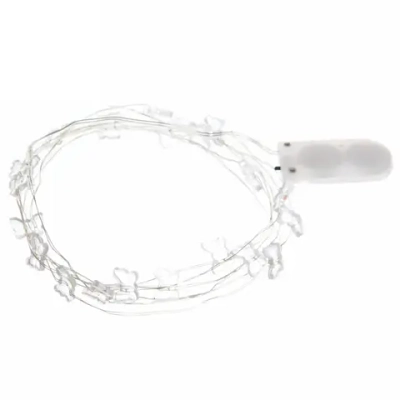 Гирлянда для дома «Бабочка» на батарейках 2,0 м 20 ламп LED, 1 реж., IP-20, Мультицвет