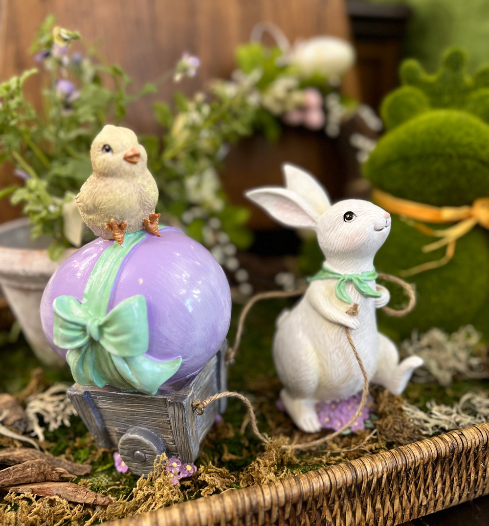 Кролик с цыплёнком 28,5 см [Арт.DE 30104]