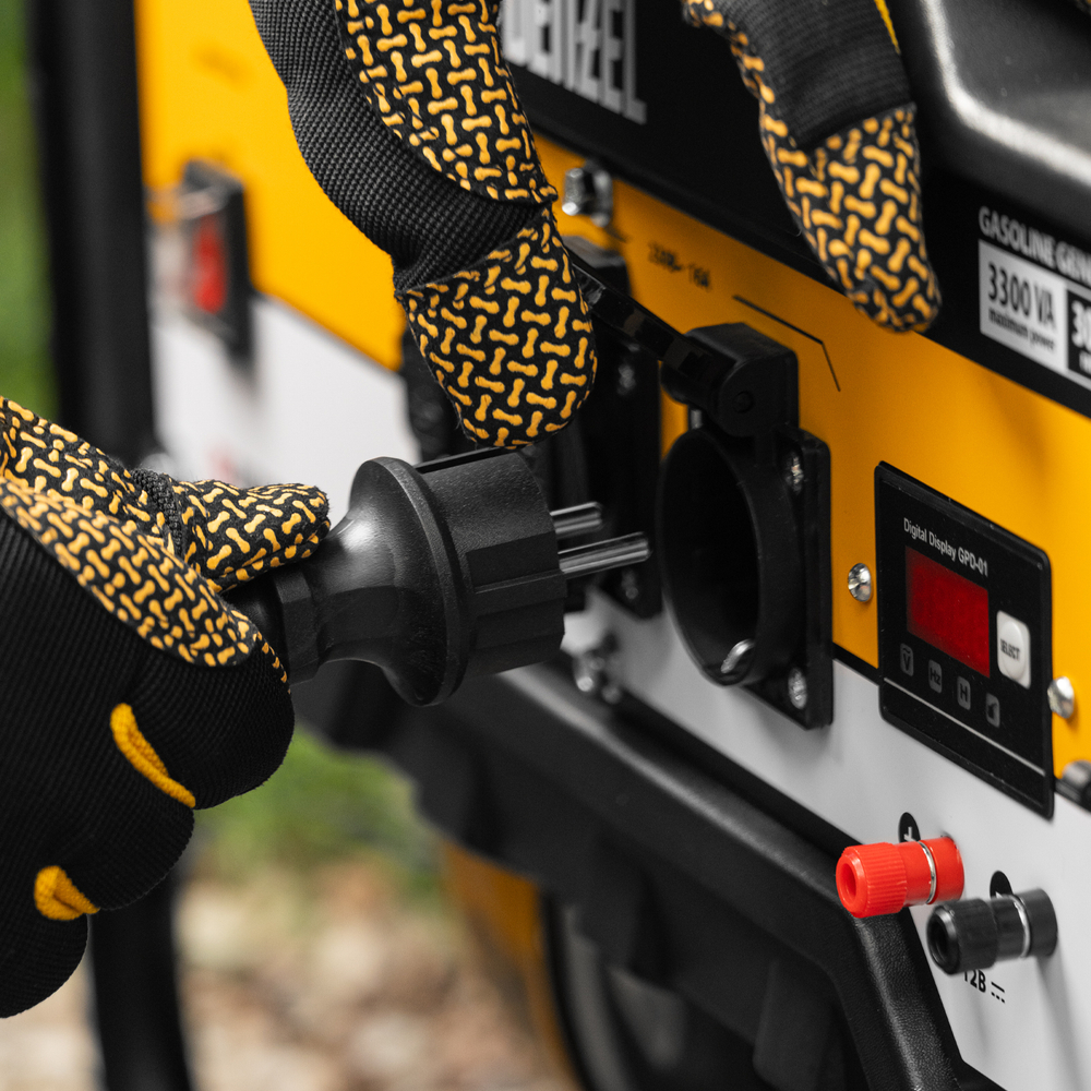 Удлинитель-шнур силовой Garden Series, ПВС, 20м, 1 розетка 3 x 1,5 мм, Denzel