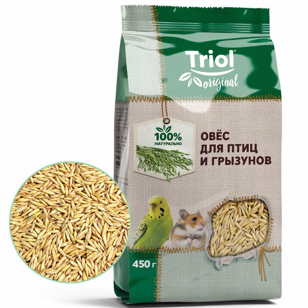 Корм для птиц и грызунов овёс Triol Original Корм для птиц и грызунов овёс Triol Original