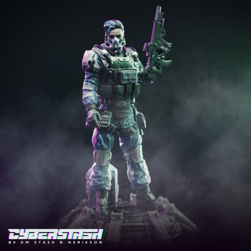 Миниатюры Киберпанк Cyberpunk 32мм 75мм