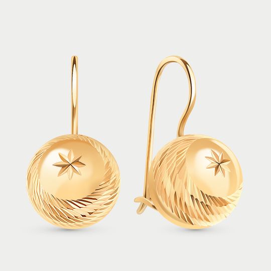 Серьги золотые